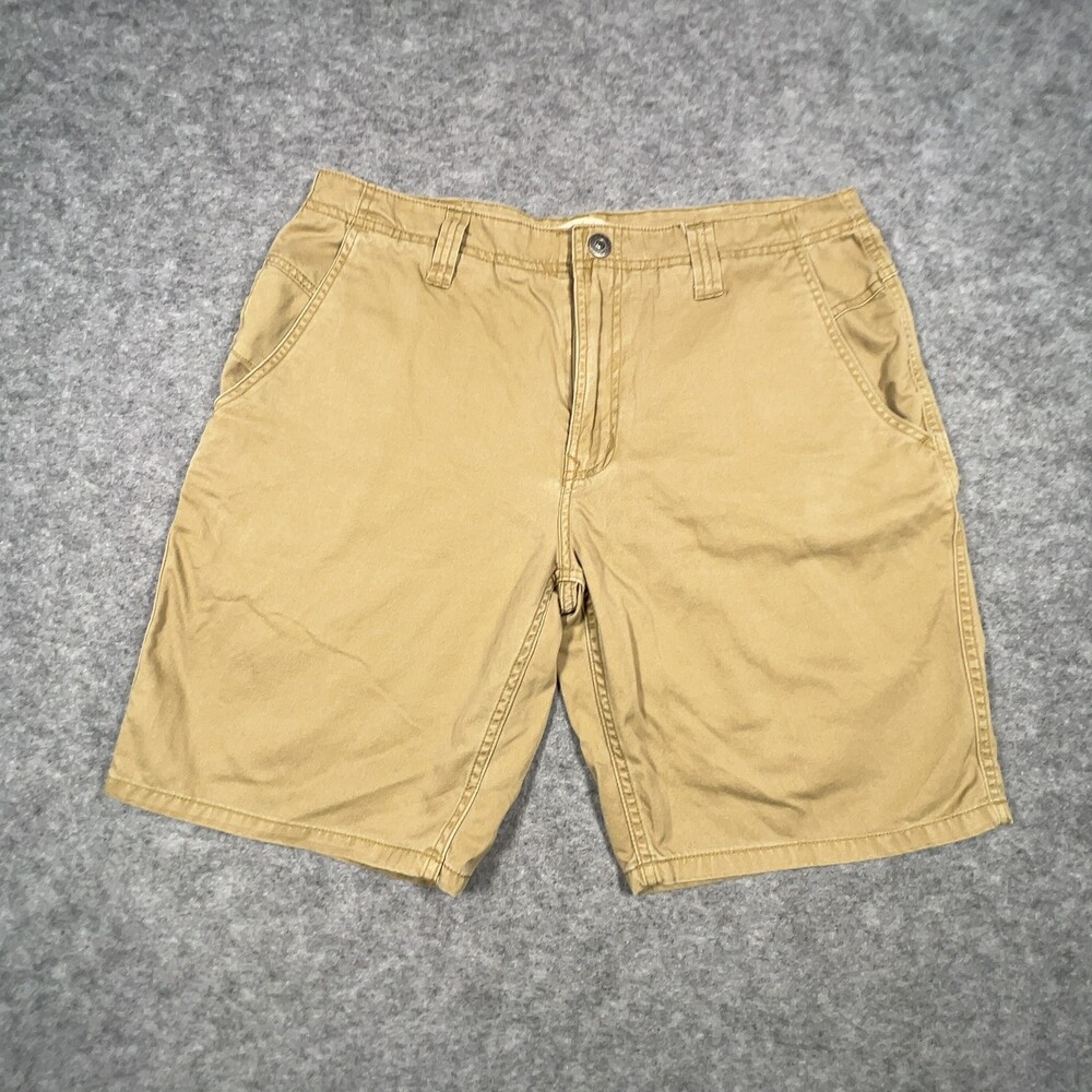 Gramicci Shorts Mens 34 Khaki Tan Cotton Chino Pocket Outdoor Casual Relaxed